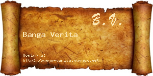 Banga Verita névjegykártya